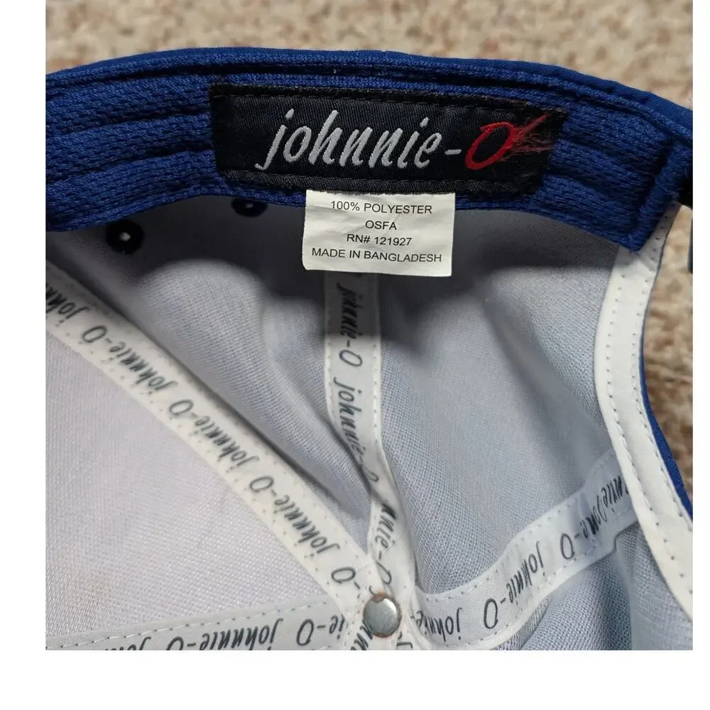 JOHNNIE-O Square Logo Rope Hat/ Trucker Cap/ baseball cap, BLUE